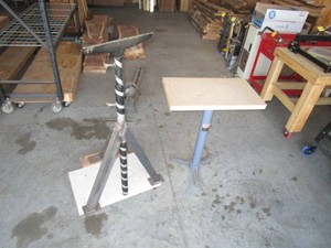 Lathe Tool Rest on Wheels & Table