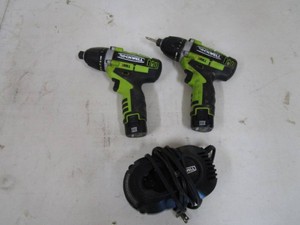Rockwell 12v Cordless Drivers, Batteries, Charger