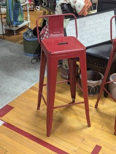 Crawford Distressed Counter Height Stool - Distressed Red - 30H