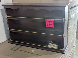 Walnut Salt & Pepper Wall Display Cabinet - 30W x 20.5H x 7D