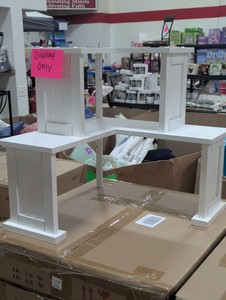West Wick 2 Tier Corner Shelf - White - 16 x 16 x 16