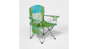 Embark Outdoor Oversized Portable Mesh Camping Chair with Cup Holder Foldable