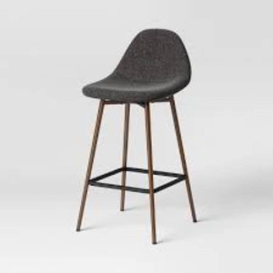 24.5 Copley Counter Height Barstool with Footrest Dark Gray - Threshold