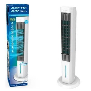 Arctic Air Tower  Electric Portable Cooling Fan, Quiet Operation, 4 Speeds, Black, 103 CFM, No Assembly Required