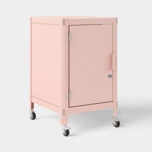 Metal Rolling Locker Storage Cabinet with Lock Pink - Room Essentials Fully assembled