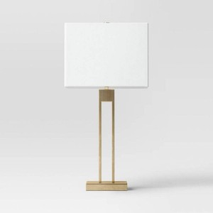 Window Pane Table Lamp with USB Nickel - Threshold (Qty 2)