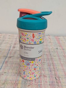 BlenderBottle 25 oz. Strada Sleek Shaker Bottle in Terrazzo
