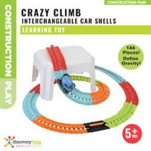 Flexible Race Track Set with LED Light-Up Car 2 Interchangeable Car Shells  Custom Climbing Racetrack Toy for Kids Ages 5