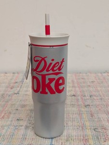 Target Diet Coke Limited Edition Owala Water Bottle Tumbler Silver 24 Ounces