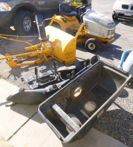 Cub Cadet Riding 2146 Lawn Mower with Snowplow and Bagger