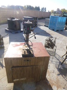 Delta Drill Press on Cabinet