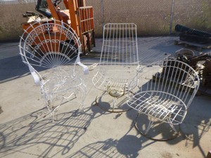 2 Wire Patio Chairs