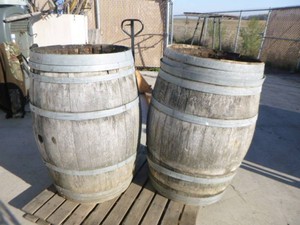 2 Whiskey Barrels