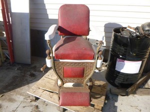 Vintage Theo A. Kochs Company Barber Chair