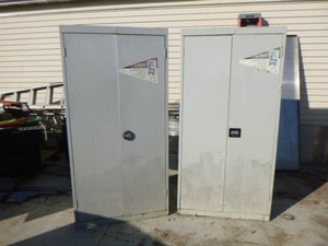 2 Stack-On Steel Storage Cabinets