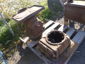 Vintage Cast-Iron Wood Burning Stove