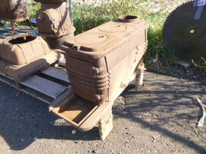 Vintage Cast-Iron Wood Burning Stove