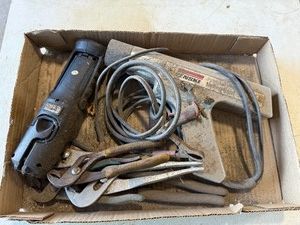 Flashlight, Timing Light, & Pliers