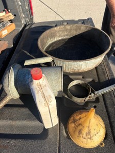 Oil Pan, Oil Can, & Filter Wrench