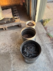 3 Buckets of tire Chains