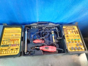 135W corded electric rotary tool and accessory kit