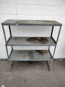 Heavy-duty industrial metal shelving