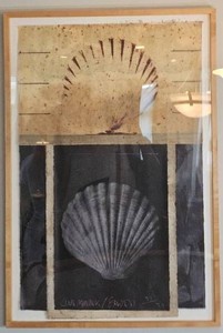 Scott Sandell Club Montauk Signed Limited Edition Mixed Media Artwork  #3337