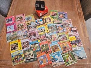Vintage View Master 3D Viewer with Large Reel Collection