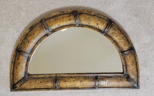 Metal Croc Arch Wall Mirror