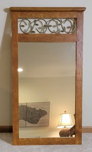 Metal Vine Accent Wall Mirror