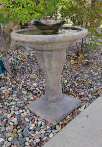 Bachmans Double Bowl Birdbath Fountain