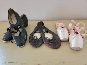 Vintage Little Girls Dance Shoe Collection
