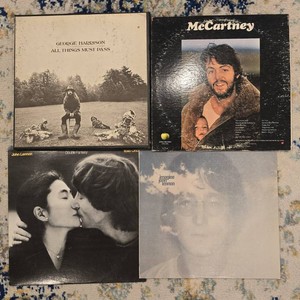 Beatles Solo Vinyl Collection Lennons Imagine and Double Fantasy, Harrisons All Things Must Pass, McCartney