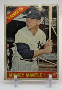 Mickey Mantle 1966 Topps Vintage Baseball Card No. 50