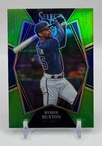 Byron Buxton 5 2022 Select Green Minnesota Twins Baseball Card No. 165