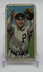 Kitty Bransfield 1909 T206 Vintage Baseball Card -- Sweet Caporal Cigarettes
