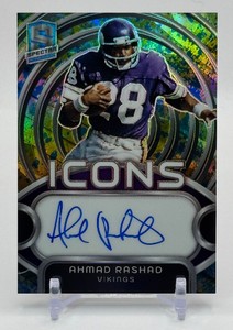 Ahmad Rashad Auto 8 2024 Spectra Minnesota Vikings Football Card No. I-ARD