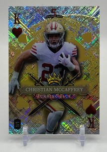 Christian McCaffrey 11 2026 Wild Card 5-Card Draw Football Card No. SDJH-CMN