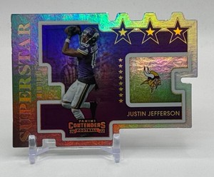Justin Jefferson Case Hit SSP Superstar 2022 Contenders Minnesota Vikings Football Card No. SDC-JJE