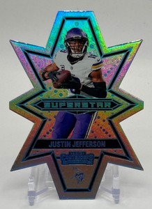Justin Jefferson Case Hit SSP Superstar 2024 Contenders Minnesota Vikings Football Card No. 6