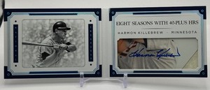 Harmon Killebrew Cut Auto Booklet 99 2017 National Treasures Legends Cuts Minnesota Twins Baseball Card No. LCB-HK