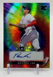 Brooks Lee RC Auto 49 2024 Leaf Electrum Minnesota Twins Rookie Baseball Card No. BA-BL1