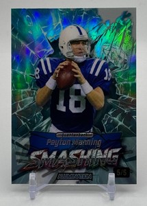 Peyton Manning 5 2026 Wild Card Allumination Football Card No. JSMCY1-PM