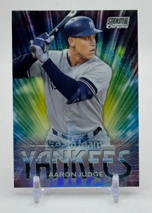 Aaron Judge Beam Team Refractor 2020 Topps Stadium Club Chrome Baseball Card No. BT-11