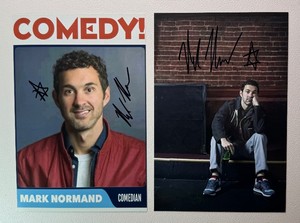 2 Mark Normand Autographed Photos