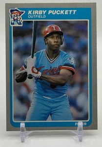 Kirby Puckett RC 1985 Fleer Minnesota Twins Rookie Baseball Card No. 286