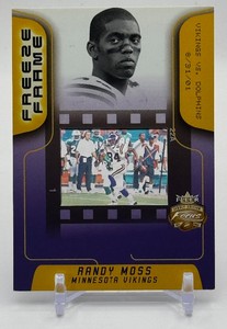 Randy Moss Freeze Frame 2002 Fleer Minnesota Vikings Football Card