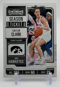 Caitlin Clark RC 2024 Contenders Rookie Basketball Card No. CC4