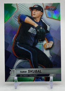 Tarik Skubal 99 2025 Bowmans Best Green Baseball Card No. 12