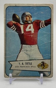 Y. A. Tittle 1954 Bowman Vintage Football Card No. 42